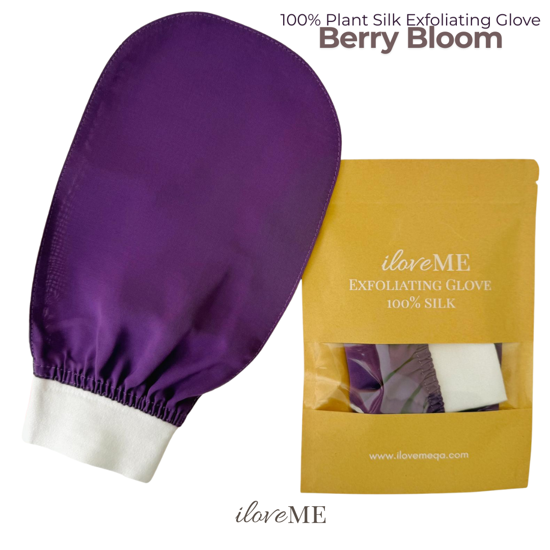 100% Silk Exfoliating Glove (1 pc) - Smooth, Radiant Skin