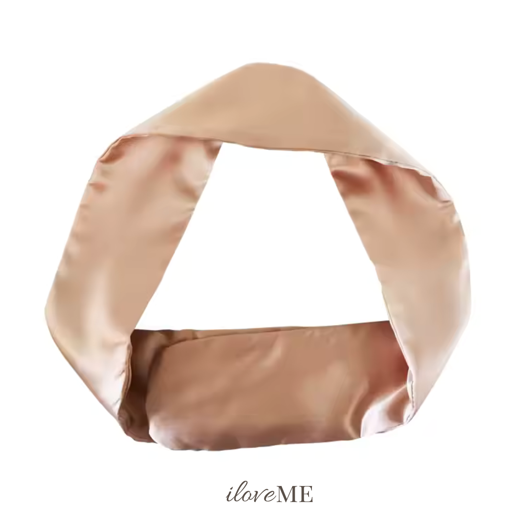 100% Mulberry Silk Spa Headband – Velcro Adjustable & Hair-Friendly