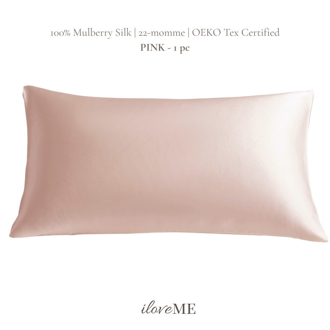 100% Mulberry Silk Pillowcase - Skin-loving (1 pc)