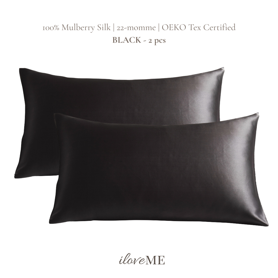 100% Mulberry Silk Pillowcase - Skin-loving (2pcs)