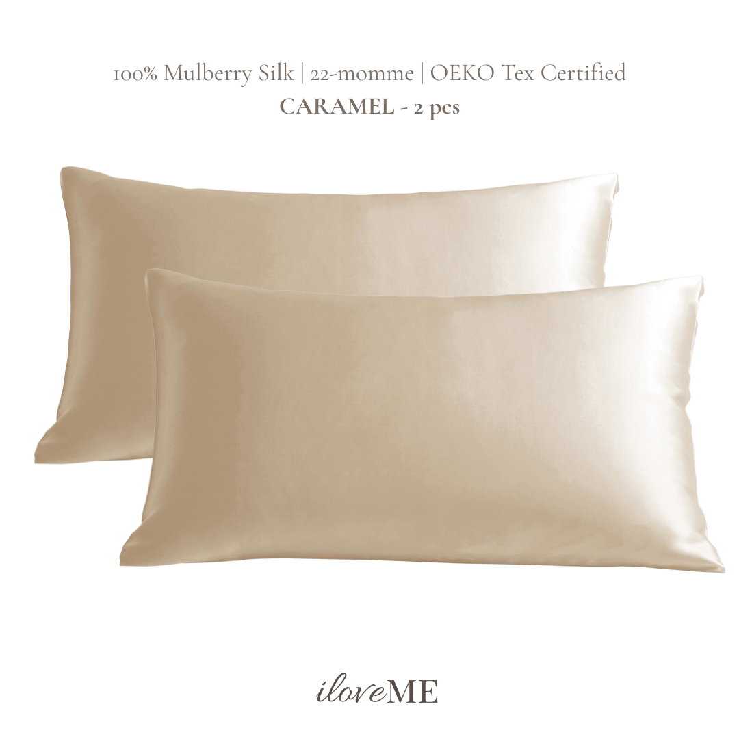 100% Mulberry Silk Pillowcase - Skin-loving (2pcs)