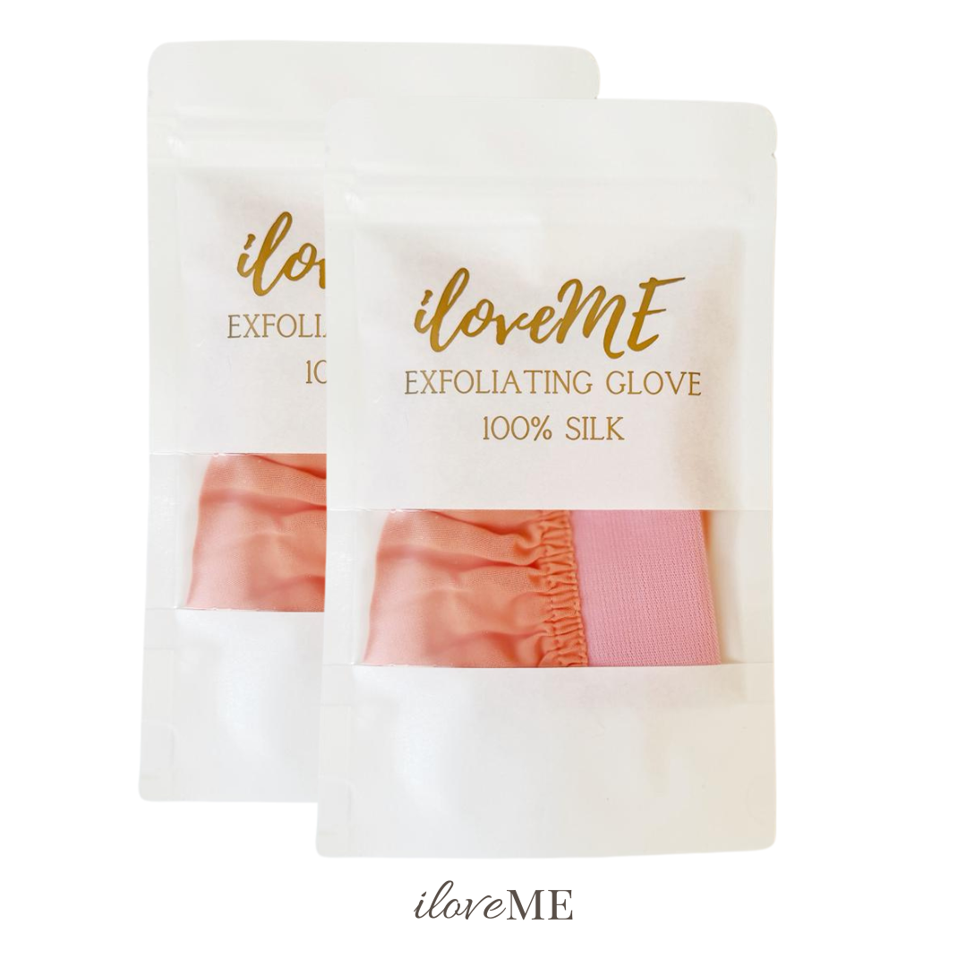 100% Silk Exfoliating Glove (2 PCS)