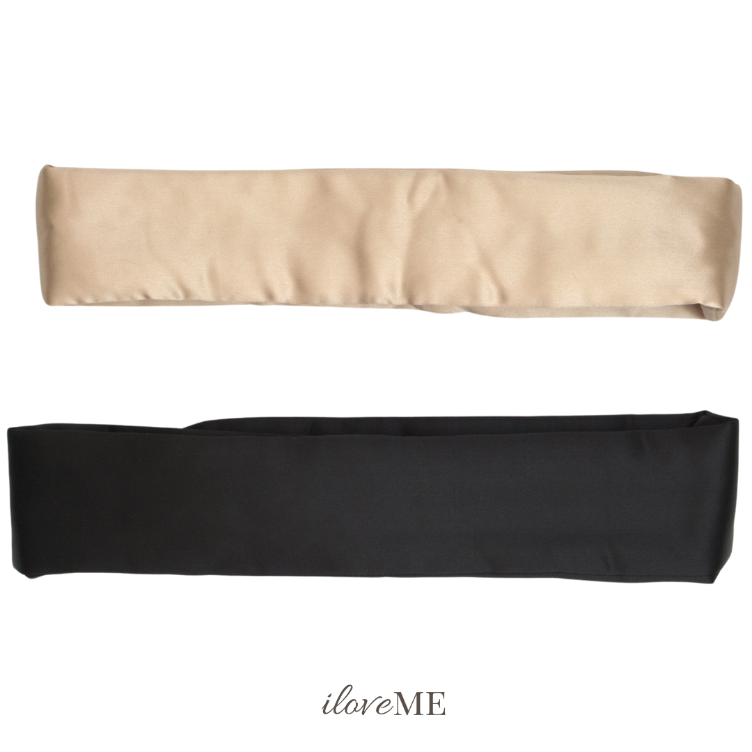 100% Mulberry Silk Spa Headband – Velcro Adjustable & Hair-Friendly