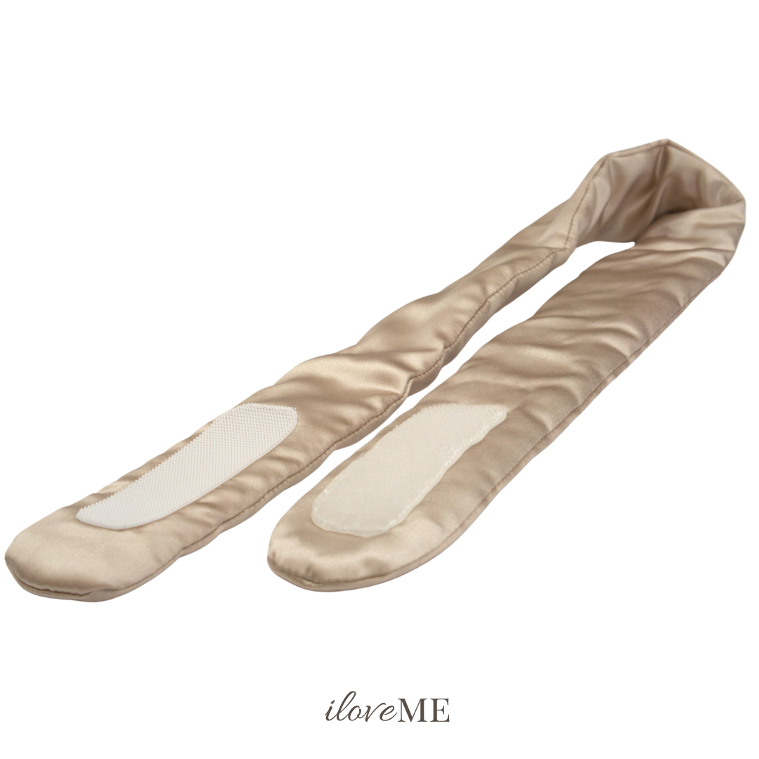 100% Mulberry Silk Spa Headband – Velcro Adjustable & Hair-Friendly