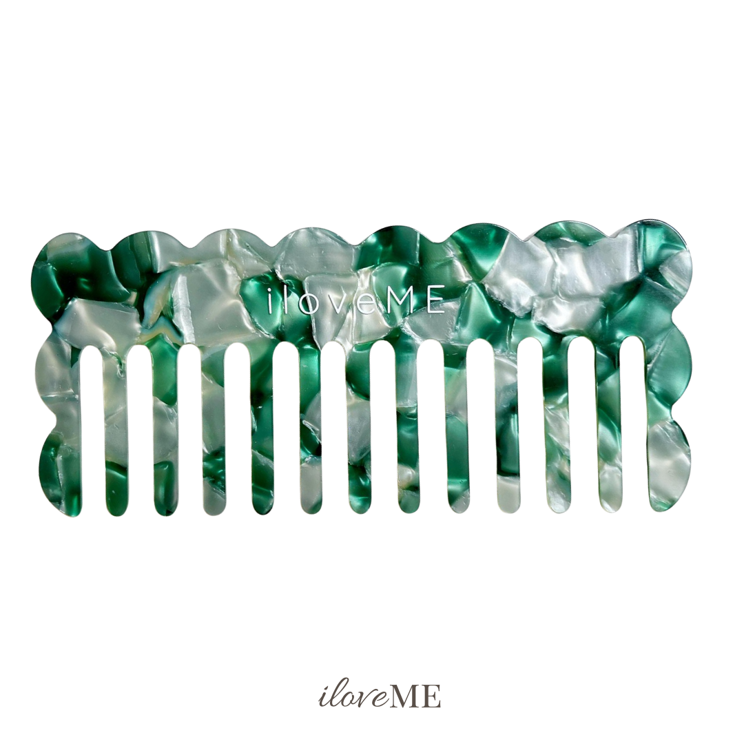 Acetate Detangling Comb & Hair Claw Set