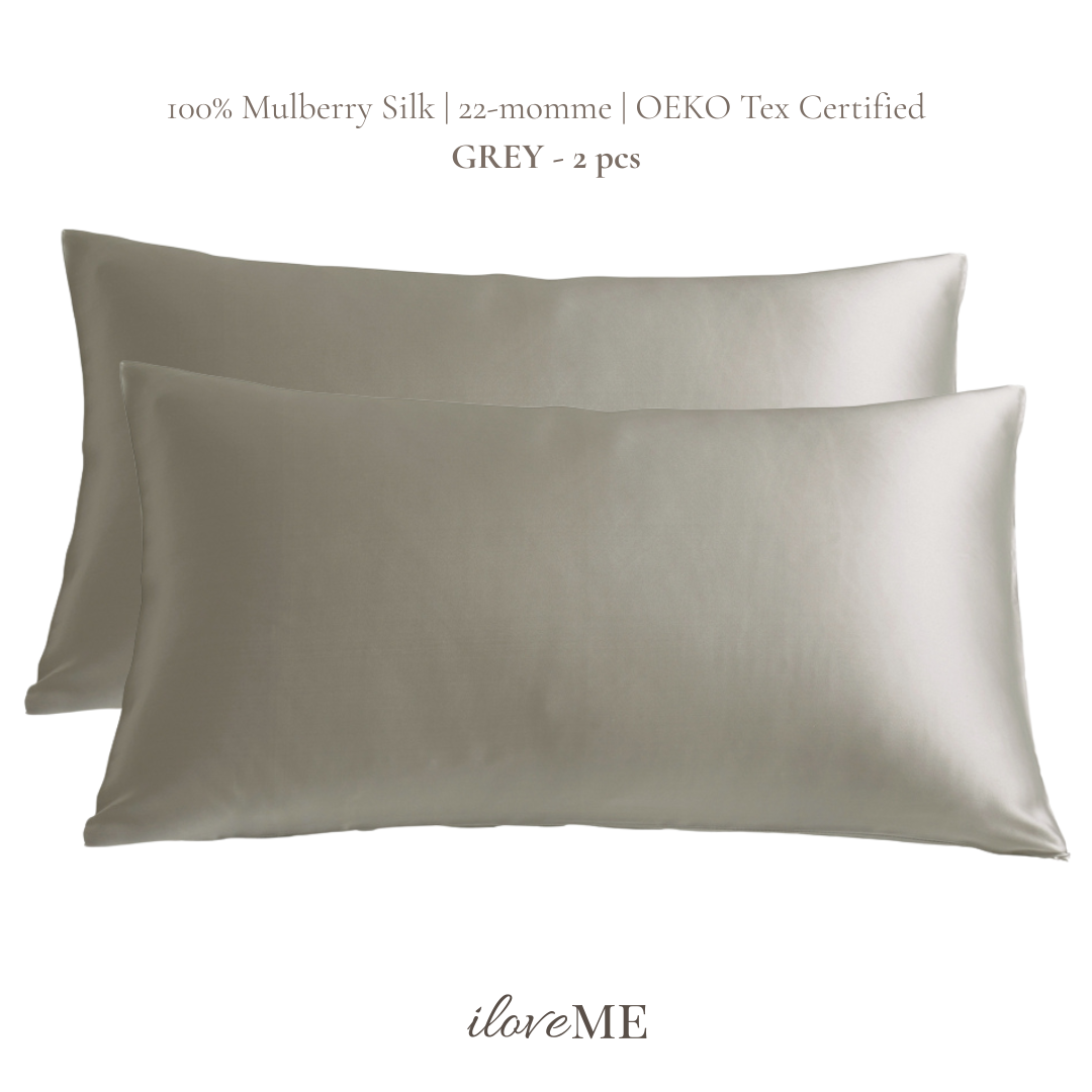 100% Mulberry Silk Pillowcase - Skin-loving (2pcs)
