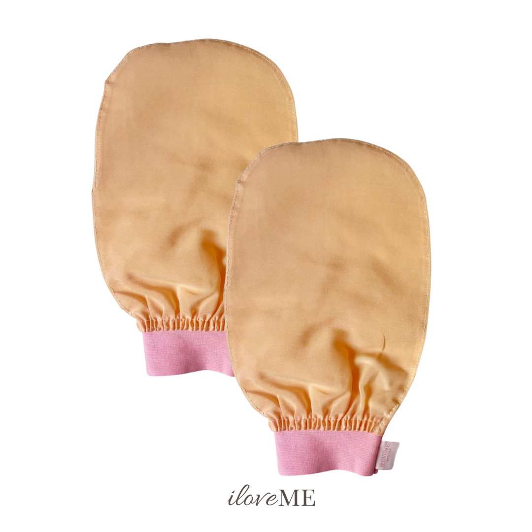 100% Silk Exfoliating Glove (2 PCS)