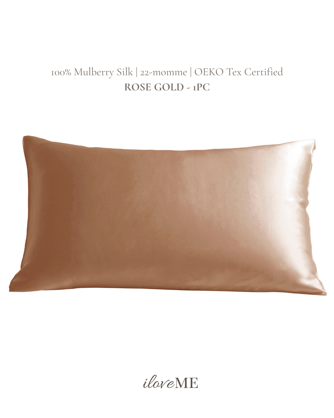 100% Mulberry Silk Pillowcase - Skin-loving (1 pc)