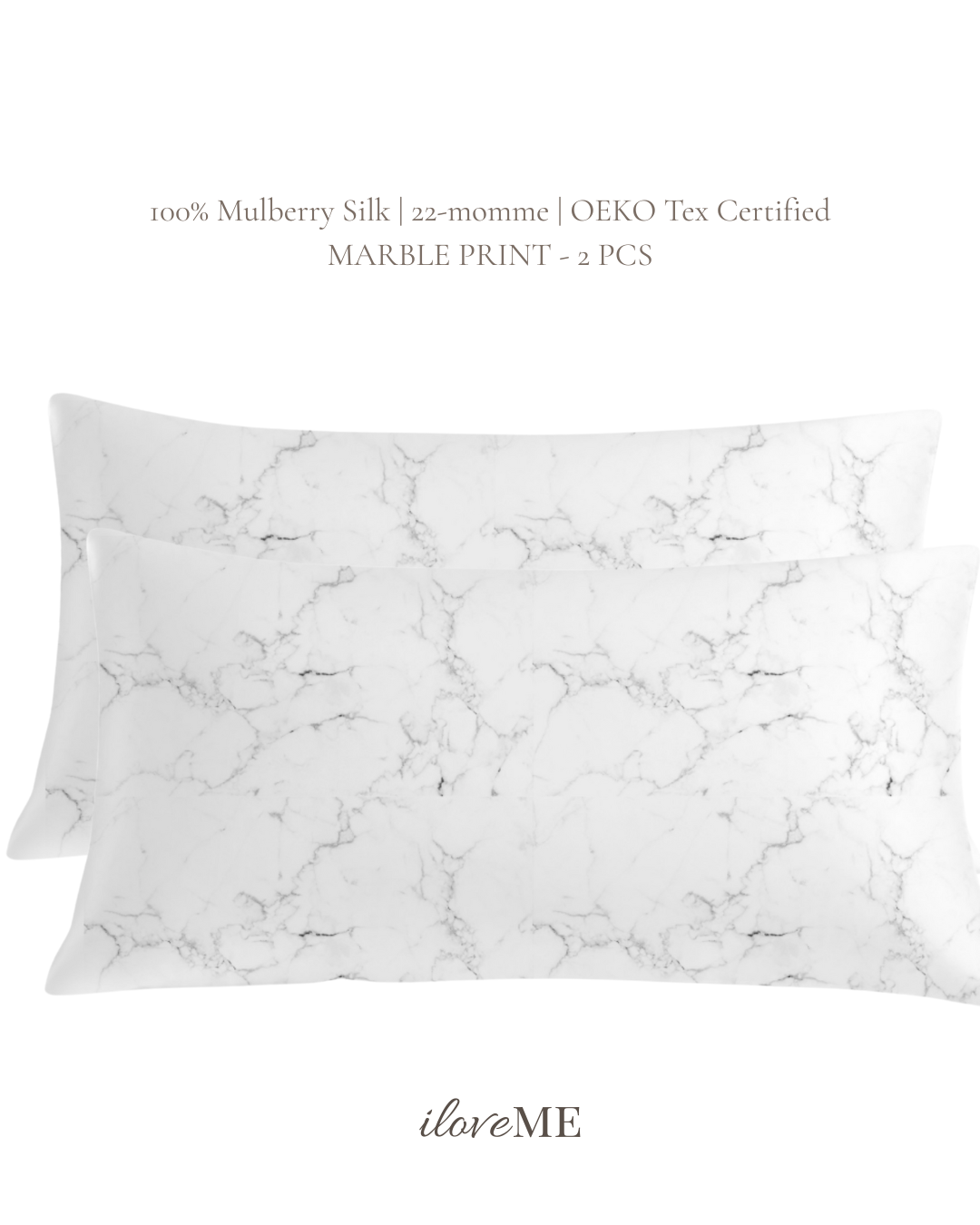 100% Mulberry Silk Pillowcase - Skin-loving (2pcs)